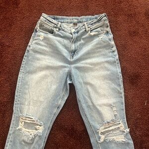 American eagle outfitters mom jeans size 10